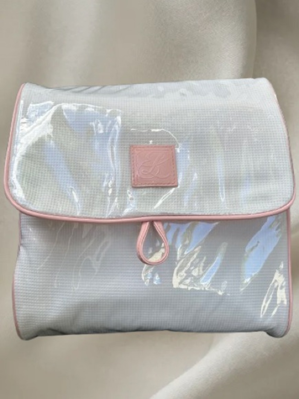 Estée Lauder Multi-Piece Hanging Cosmetics Organizer Clear Pink